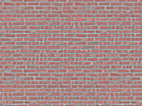 Seamless Retro Red Brick Wall Exterior