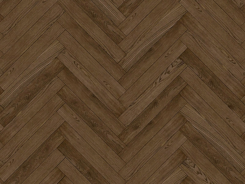 Seamless Herringbone Textured Parquet Wood Floor