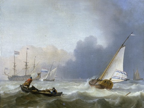 Sailing oil painting works by world famous painters