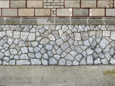 Modern New Chinese Style Other Exterior Wall Brick Grey Old Stone Wall Wall Brick Brick Wall