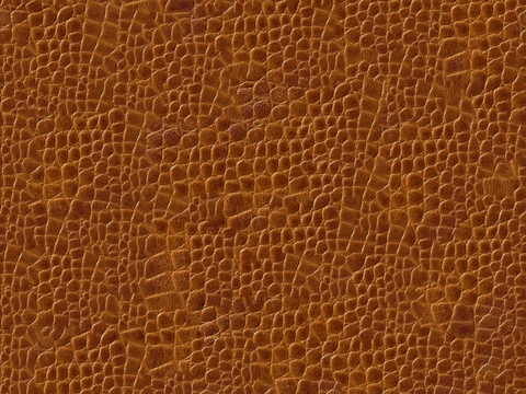 Brown gold crocodile leather