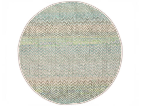 Meters Green Geometric Round Blanket