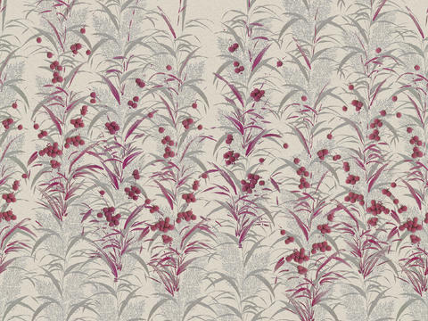 Fuchsia plant print wallpaper