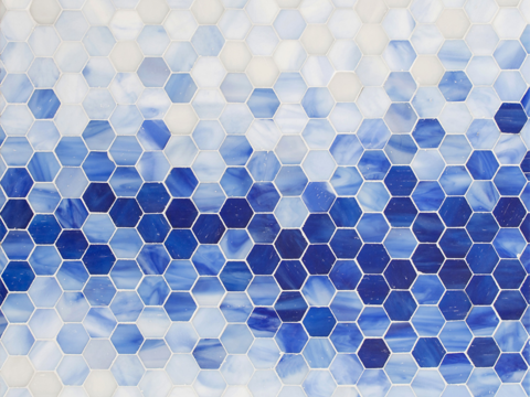 Blue Gradient Mosaic