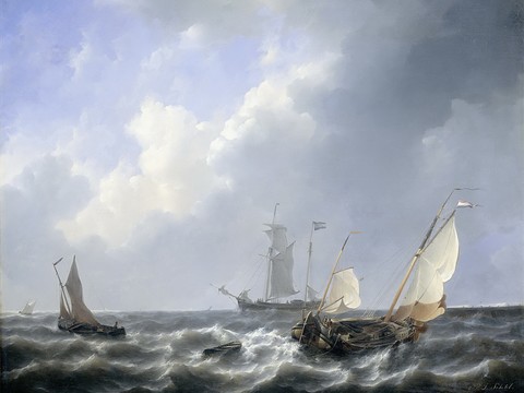 Sailing oil painting works by world famous painters