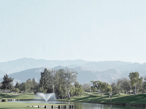 Landscape Forest Grassland Fountain