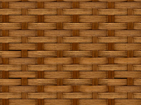 Seamless yellow brown rattan rattan bamboo weave