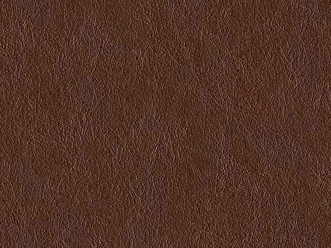 Orange fine-grain leather