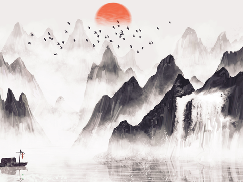 Chinese Landscape Mural 7