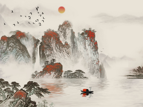 Chinese Landscape Mural 15