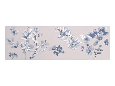 Blue plant print wallpaper