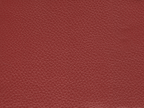 Red fine grain leather