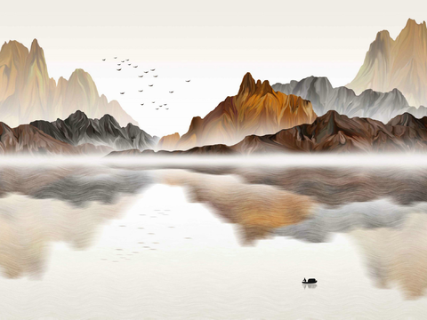 Chinese Landscape Mural 16