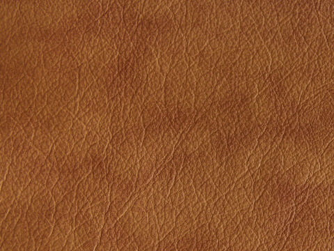 Orange fine-grain leather