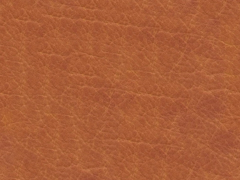 Orange fine-grain leather