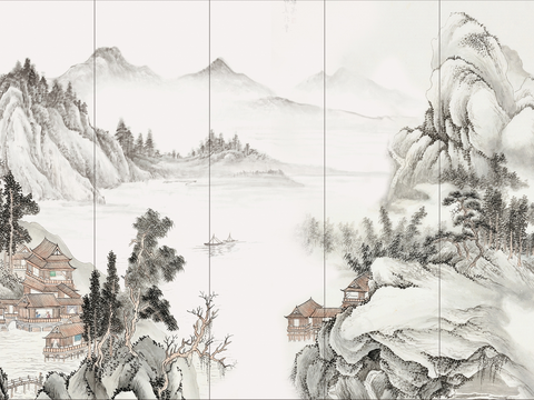 Chinese Landscape Mural 12