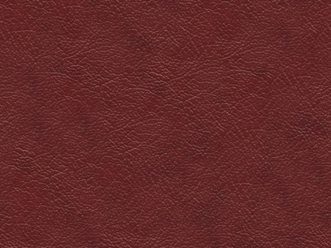 Red fine grain leather