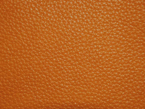 Orange fine-grain leather