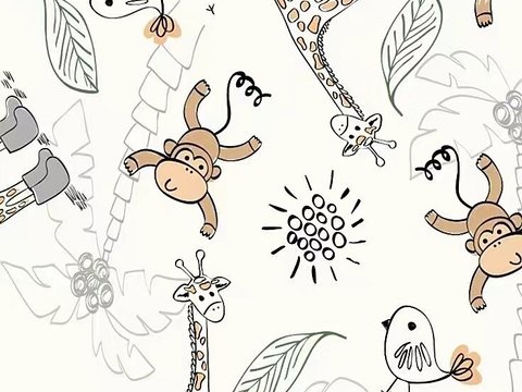 Children's Room Cartoon Wallpaper Mural