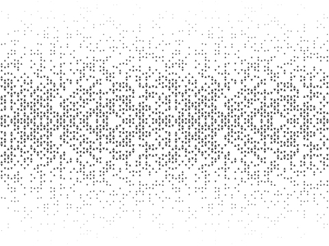 Seamless gradient punched sheet metal