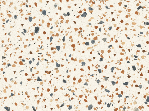 Colored terrazzo stone