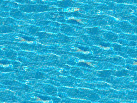 Seamless blue swimming pool water ripple surface pool texture