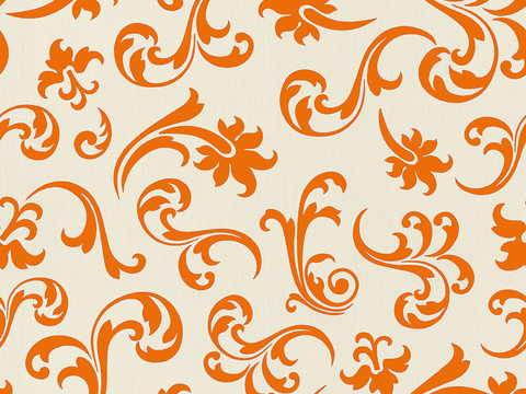 Seamless Modern Orange Pattern Pattern Wallpaper Wallpaper Wall Cloth