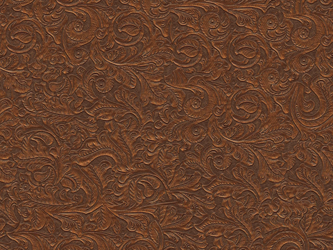 Seamless Brown Embossed Print Embossed Leather