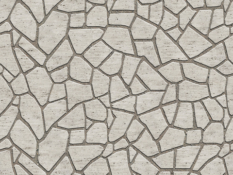 Seamless irregular mosaic slate floor tile pavement road ground square paving