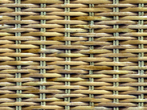 Seamless yellow rattan rattan bamboo weave