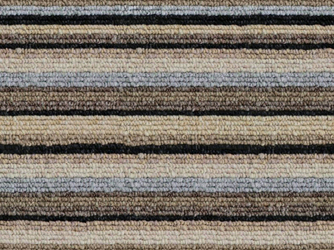 Seamless Modern Hotel Office Brown Geometric Stripe Carpeted Floor Mat