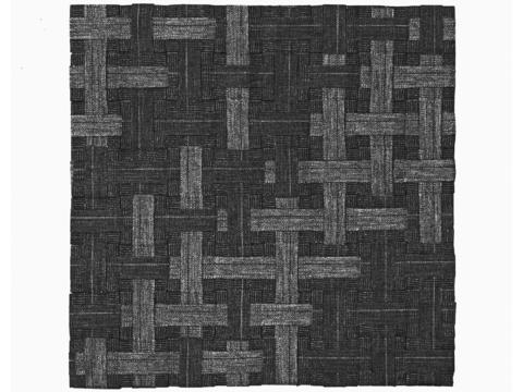 gray-black geometric carpet