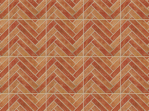 Seamless Herringbone Pattern Ceramic Tile Patchwork Floor Tile Sidewalk Road Ground Square Paving