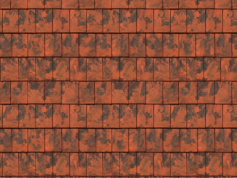 Seamless villa building roof asphalt tiles