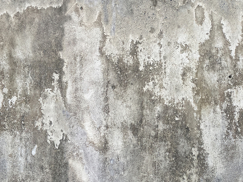 Seamless gray old damaged concrete cement wall ground