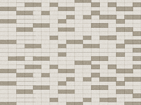 Gradient jump color mosaic square brick