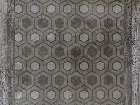 gray antique cement tile