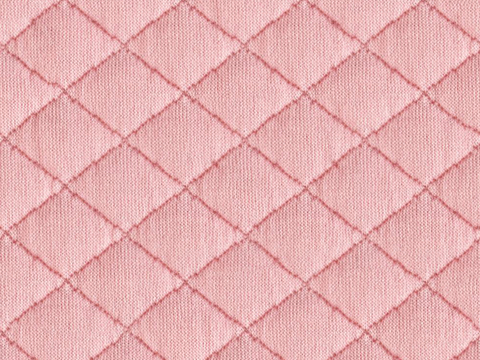 Seamless Pink Geometric Diamond Plaid Pattern Knitted Cloth Fabric