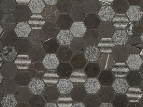 hexagonal marble