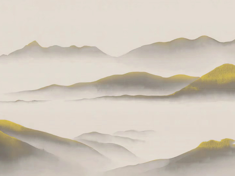 Chinese landscape ink wallpaper mural