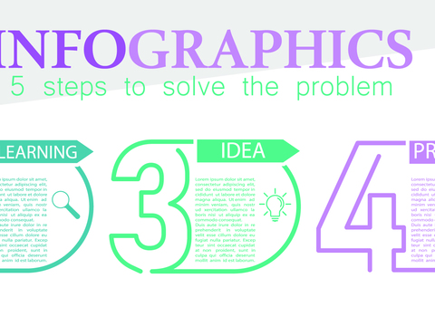 Color lines five steps to solve the problem vector line wallpaper