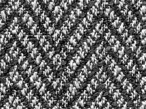 Black and white concavity and convexity of woven cloth