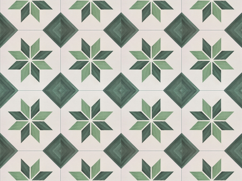 High-definition tiles_retro simple_geometric mosaic_