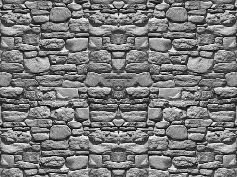 White culture stone wall