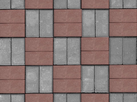 Seamless brick red and white permeable