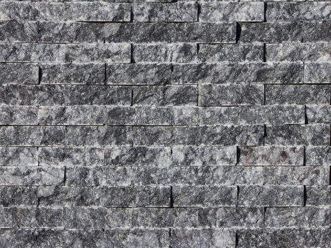 Black and white culture stone stone wall