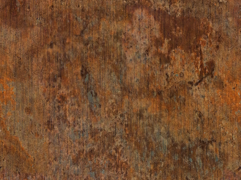 Seamless aged rusty stainless steel sheet metal