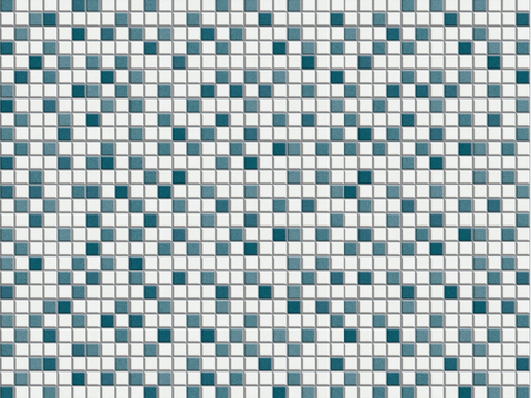 Seamless Blue White Color Mosaic