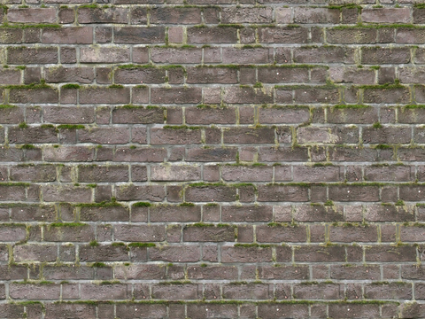 Seamless Aging Old Black Grey Green Brick Wall Outdoor Wall Tiles