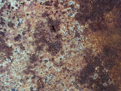 Rusty metal plate